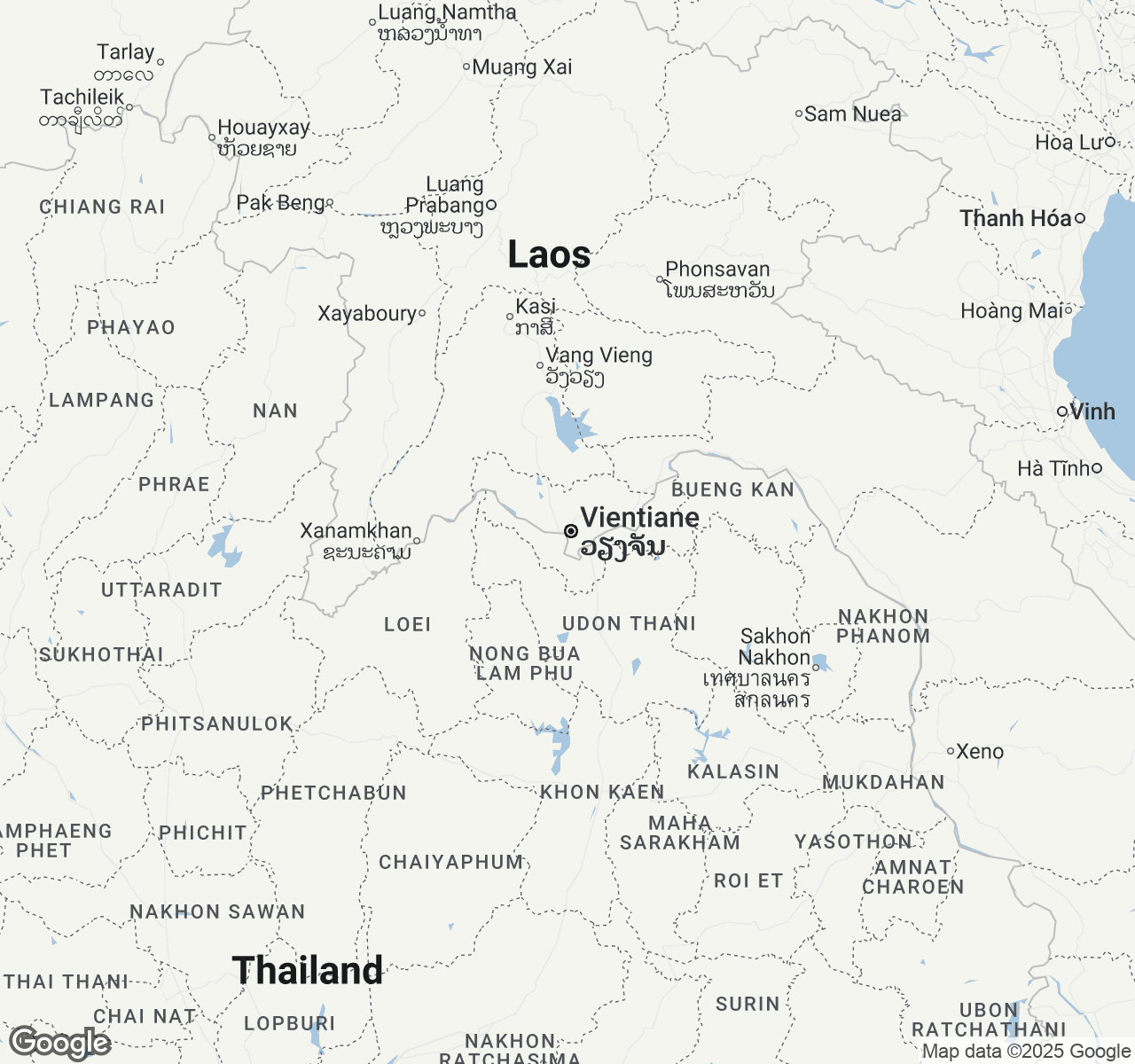 Map of Vientiane